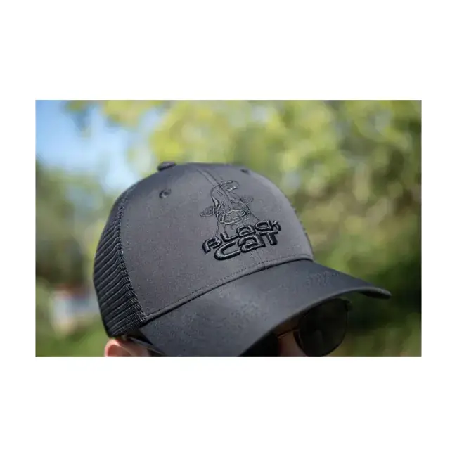 Preferatul clienților Sapca Black Cat Black Trucker Cap - Negru, Marime Universala