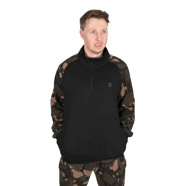 Hanorac Fox Light Weight Qtr Zip Hoody, Black Camo Ofertă