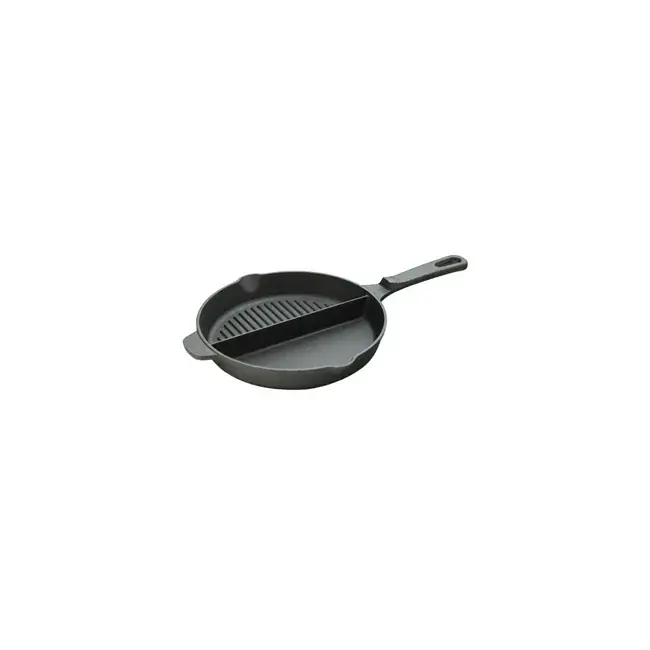 Tigaie fonta Cattara, 25cm, doua compartimente, neteda si grill - TT13061 Comandă acum