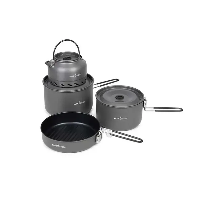 Set Vesela Fox Cookware 4 Piece Cook Set – tigaie, cratite si ceainic Preț promoțional