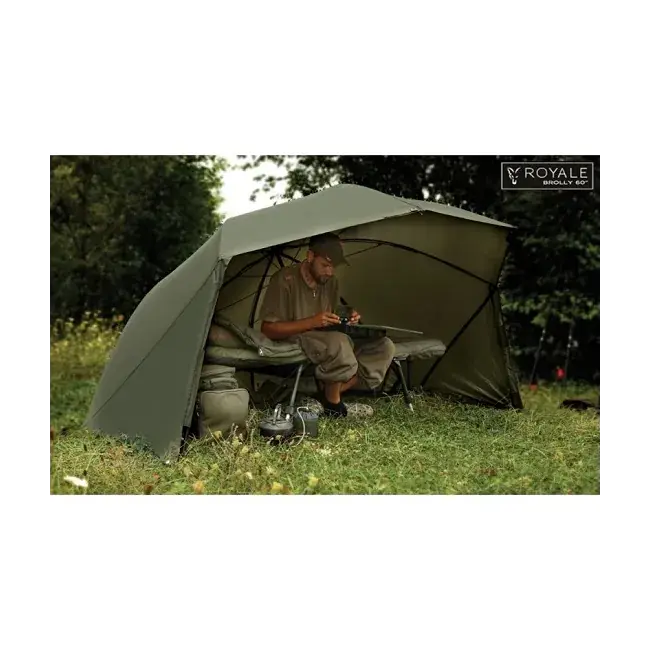 Cort Fox Royale 60 Brolly – Umbrela Practica pentru Pescuit Scurt | 152cm Reducere extra
