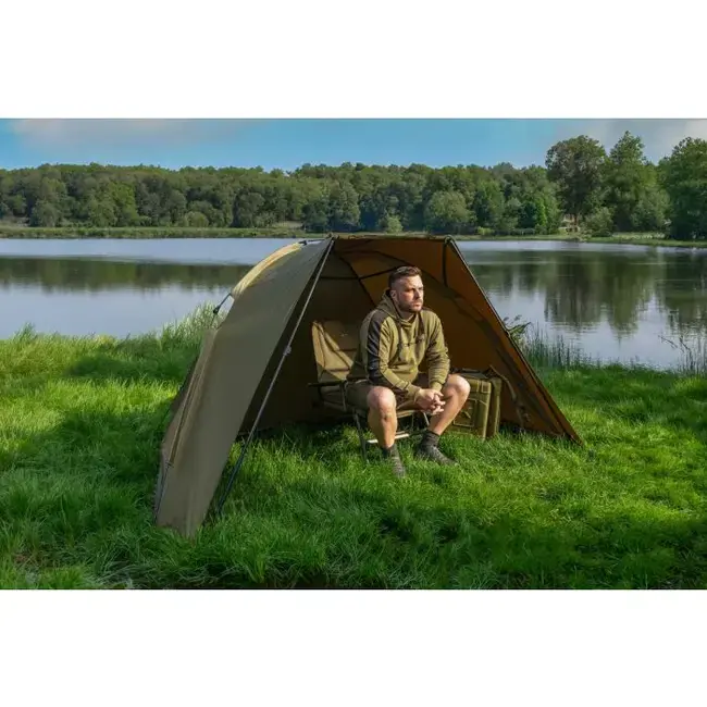 Expediere rapidă Cort Korum Recoil Shelter, 260x160x140cm – Adăpost Ușor și Impermeabil pentru Pescuit | PescuitNonstop.ro