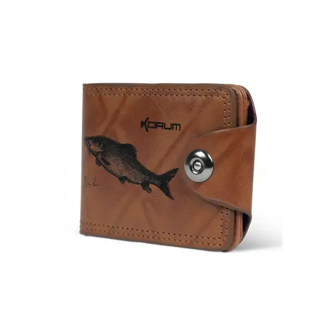 Bestseller Portofel Korum Classic Wallet Barbel – Design Vintage și Grafica Artistica