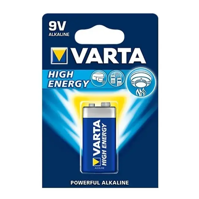 Baterie Varta High Energy 9V Plată securizată