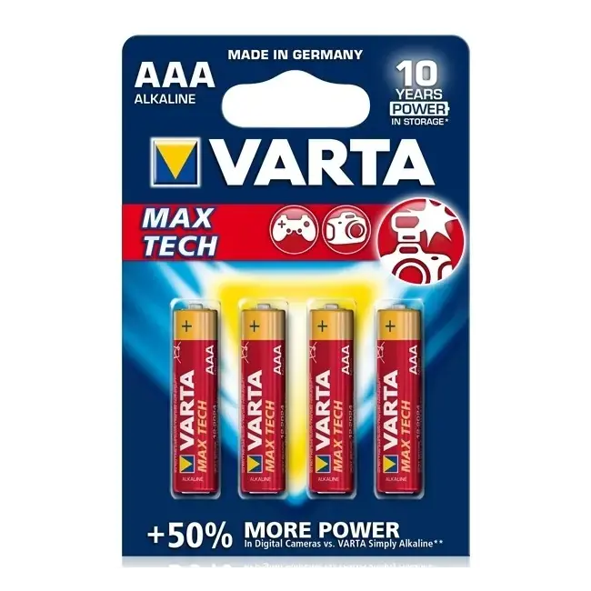Baterie Varta High Energy AAA 1.5V 4buc/set Popular