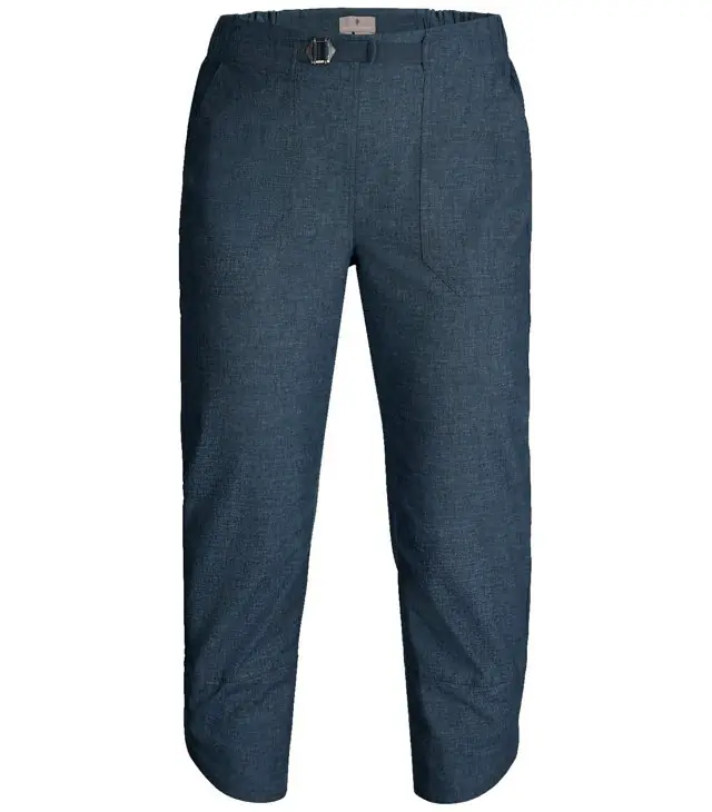 Pantaloni 3/4 damă Royal Robbins HEMPLINE CAPRI, orion blue Lichidare de stoc