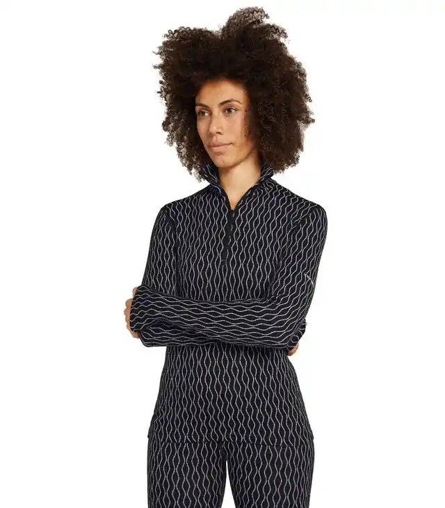 Nu rata Tricou ICEBREAKER W MER 260 VERTEX LS HZ ON-PISTE Lady