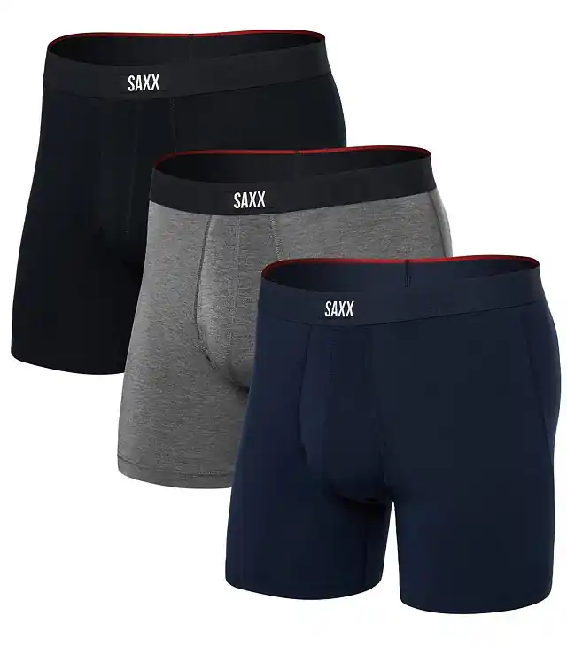 Ofertă de sezon Boxeri SAXX VIBE XTRA BOXER BRIEF FLY 3PK Man