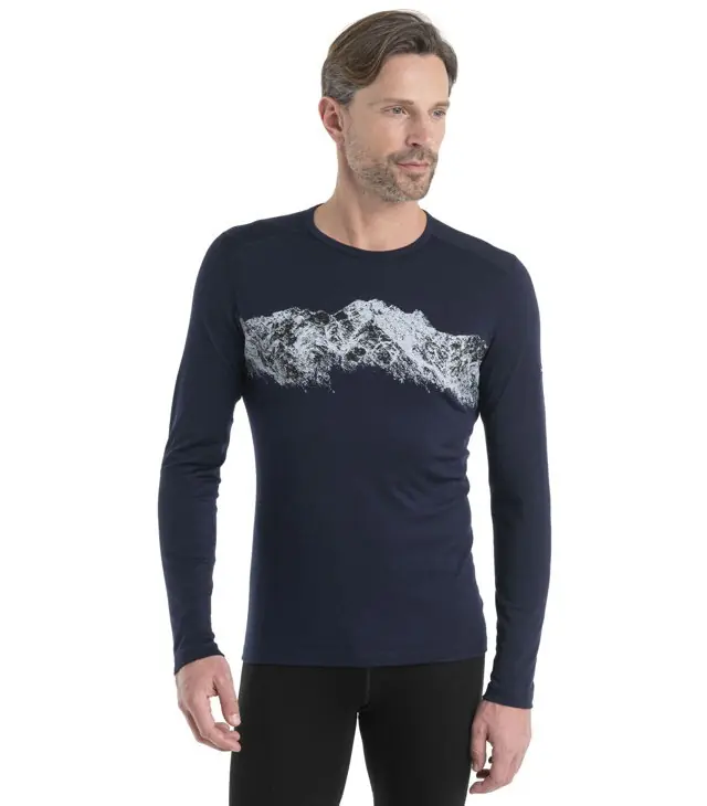 Preferatul clienților Tricou ICEBREAKER M MER 200 OASIS LS CREWE REMARKABLES Man
