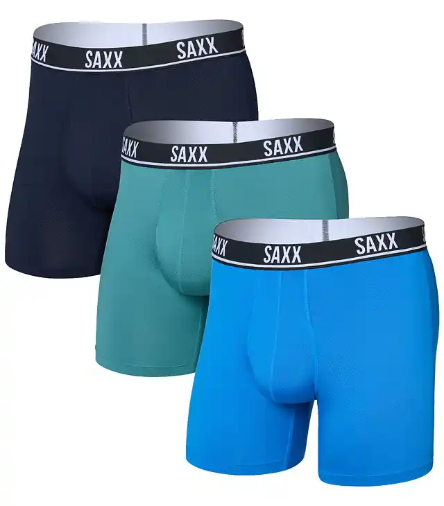 Boxeri SAXX ESSENTIAL PERFORM MESH BOXER BRF FLY 3PK Man Promoție