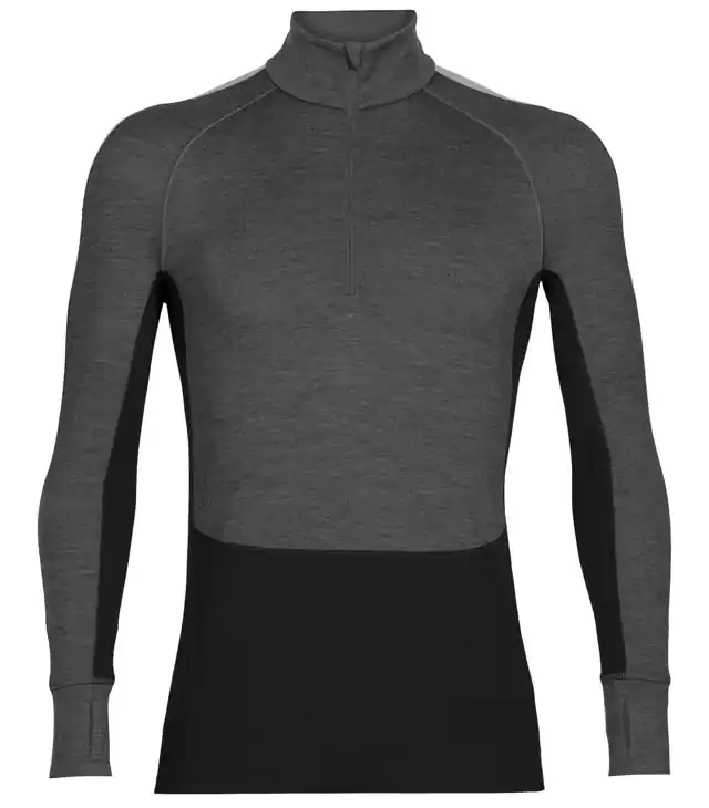 Tricou ICEBREAKER M ZONEKNIT 260 LS HALF ZIP Man Chilipir