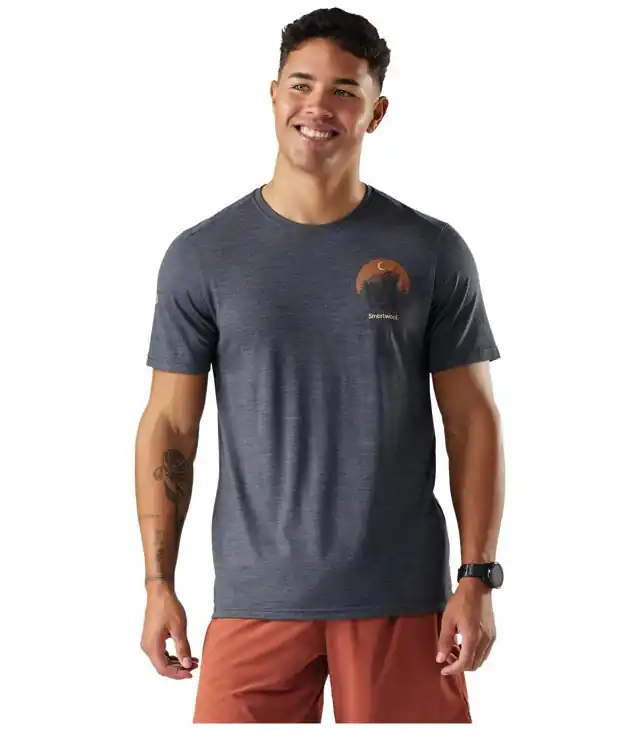 Tricou SMARTWOOL M LUNAR BEAR ACTIVE SHORT SLEEVE GRA Uni Preferatul clienților