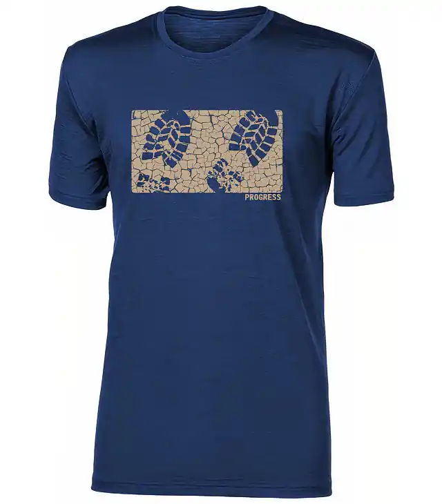 Premium Tricou merino bărbați PROGRESS HRUTUR STEP