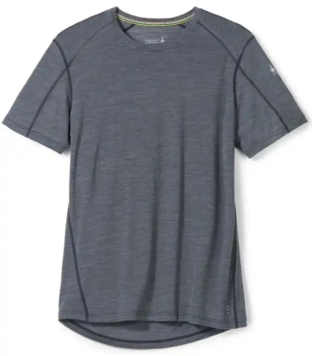 Reducere specială Tricou SMARTWOOL M MERINO SPORT 120 MOUN BIK SHRT SLEV TE Man, medium gray heathe
