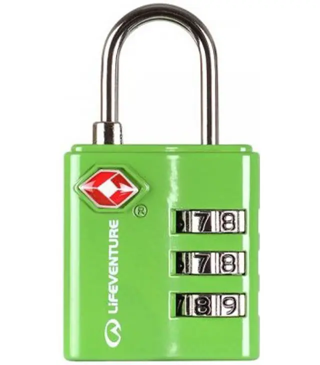 Lacăt cu cifru LIFESYSTEMS TSA COMBI LOCK GREEN Ofertă