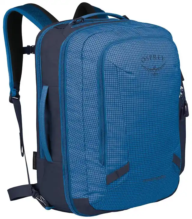 Geantă OSPREY TRANSPORTER CARRY ON BAG 36 Uni, blue flame/scoria blue Preț promoțional