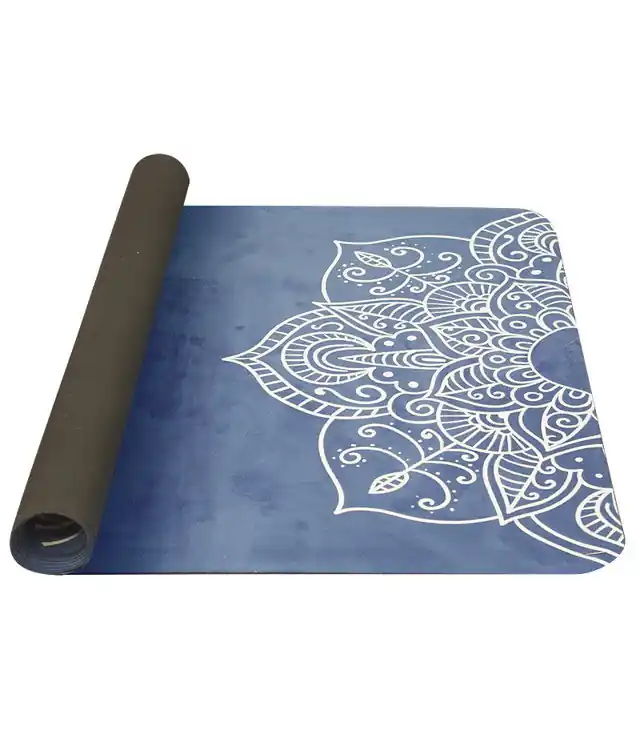 Saltea yoga YATE YOGA MAT PŘÍRODNÍ GUMA 4MM H MODRÁ Chilipir