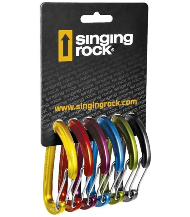 Set 6 carabiniere SINGING ROCK VISION STRIGHT 6PACK Lichidare de stoc