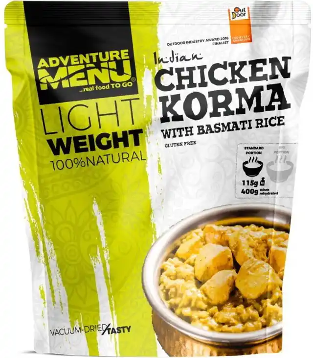Mâncare deshidratată DVENTURE MENU LW PUI KORMA CU OREZ BASMATI 1P Retur gratuit