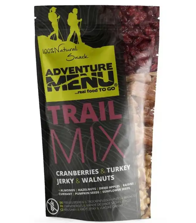 Gustare ADVENTURE MENU TRAIL AMESTEC DE MERIȘOARE CU CARNE USCATĂ DE CURCAN/NUCI 50G Mai ieftin