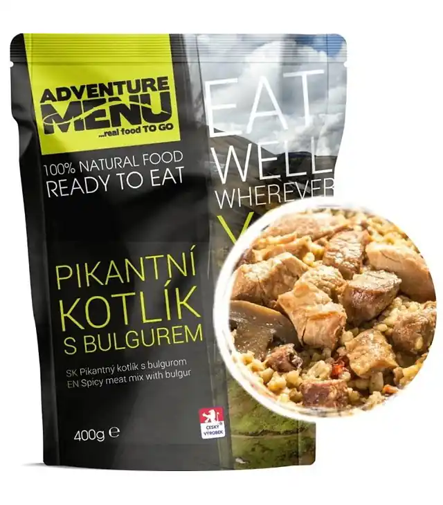Vezi acum Mâncare deshidratată ADVENTURE MENU CEAUN PICANT CU BULGUR