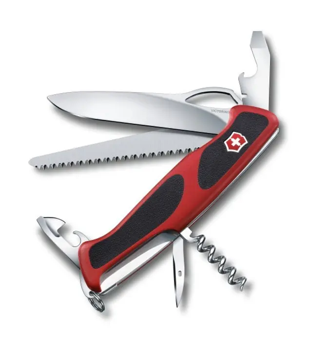 Cuțit VICTORINOX DELÉMONT-RANGERGRIP 79 09563.MC RED Premium