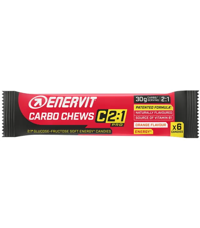 Preferatul clienților Nutriție ENERVIT CARBO CHEWS C2:1 34G POMERANCHE