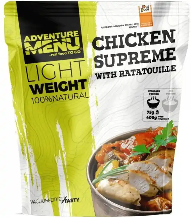 Ofertă Hrană instant ADVENTURE MENU LW CHICKEN SUPREME WITH RATATOUILLE 2P
