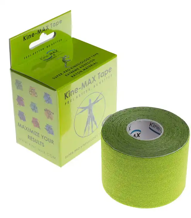 Reducere Bandă kinesiologică KINE-MAX SUPER-PRO RAYON GREEN
