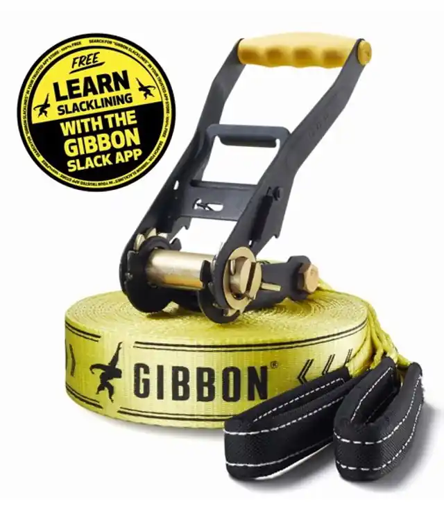 Plată sigură Set slackline GIBBON CLASSICLINE 15M