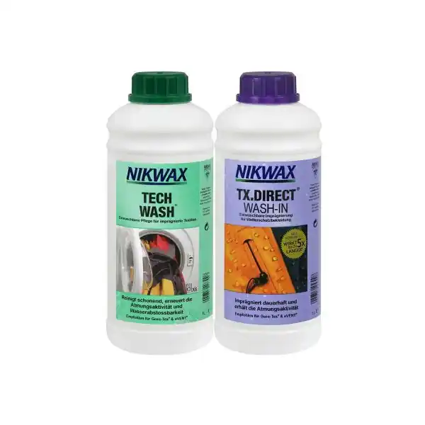 Set Nikwax Tech Wash / Tx Direct Wash In, 1+1 litri Livrare gratuită