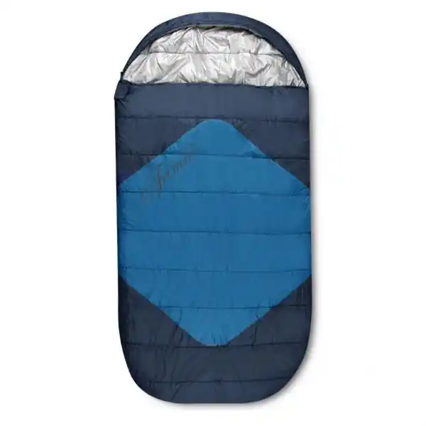 Ultima șansă Sac de dormit Trimm Divan 195 cm, fermoar dreapta, albastru