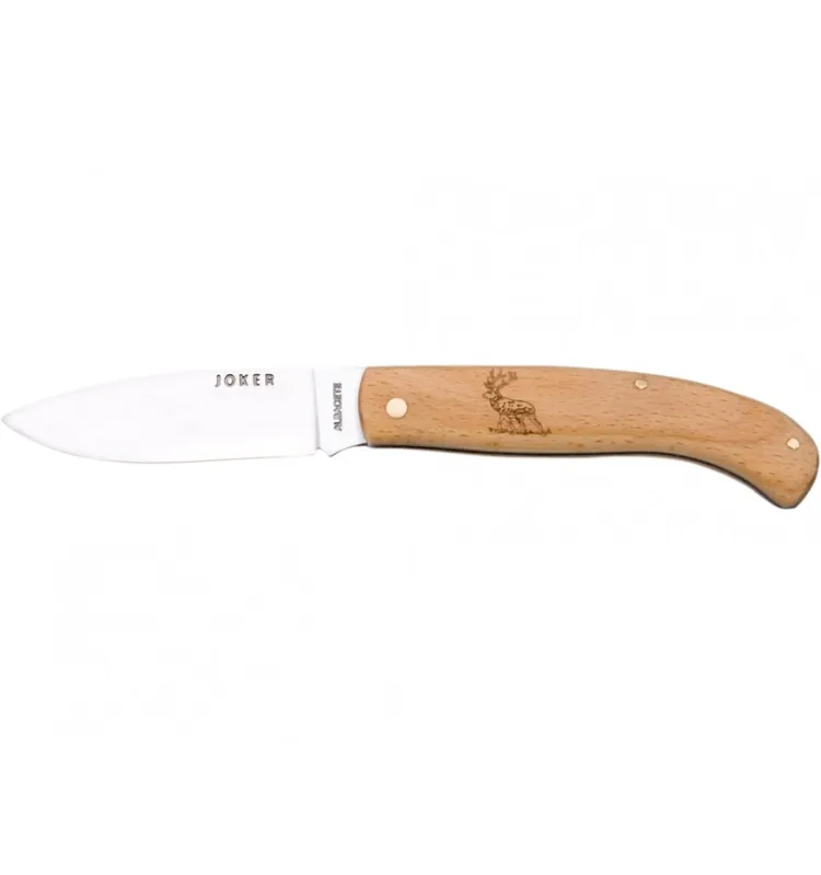 Briceag Joker NH78-2, maner gravat cu cerb, lama otel inox 8 cm Reduceri