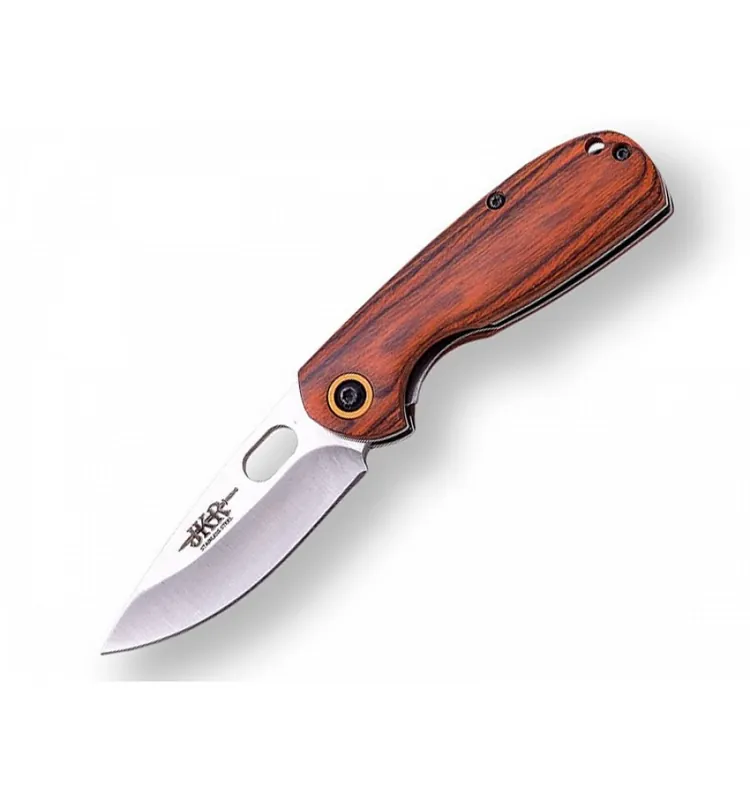 Briceag Joker, lama otel inox 6.5 cm, maner lemn pakkawood Noutate