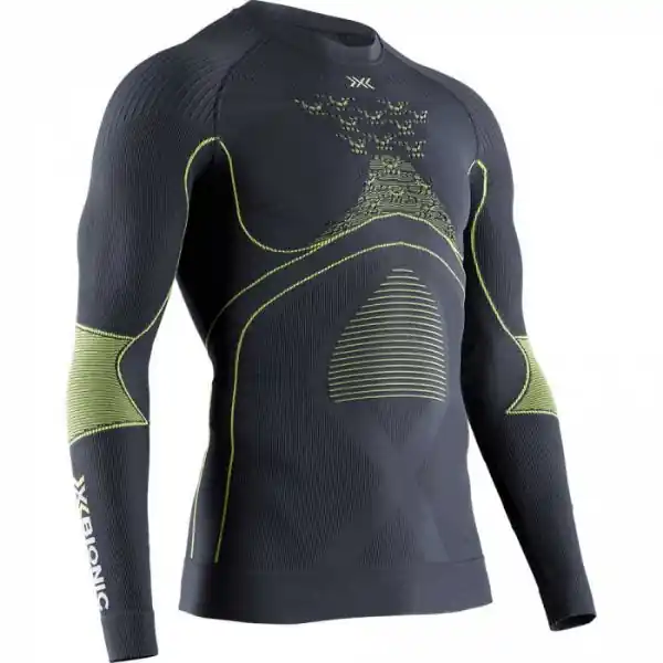 Livrare rapidă BLUZA DE CORP BARBATI X-BIONIC ENERGY ACCUMULATOR 4.0 CHARCOAL/YELLOW