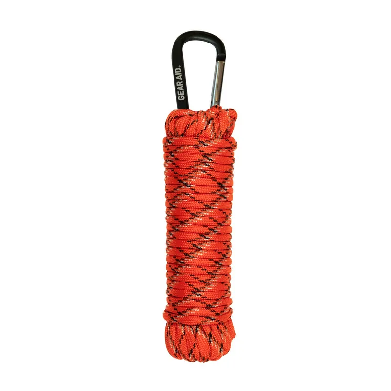Cordelina paracord Gear Aid 550 cu carabiniera, 9.14 m, diametru 4 mm, portocaliu, reflectorizant Reduceri
