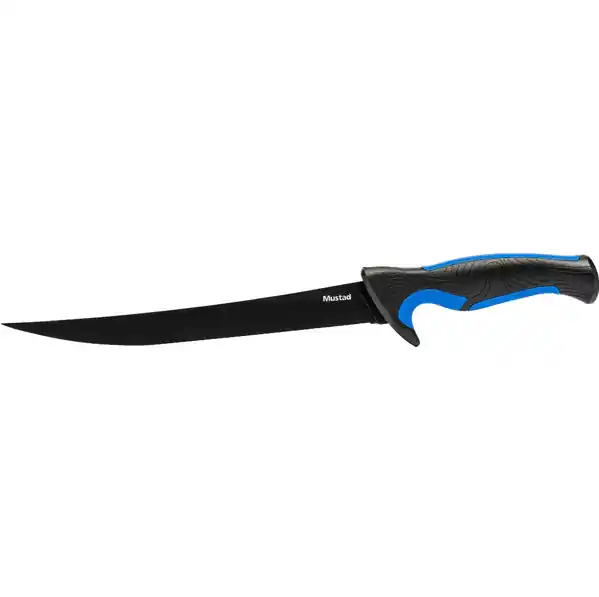 Comandă acum Cutit filetat Mustad lama teflonata 23 cm cu teaca