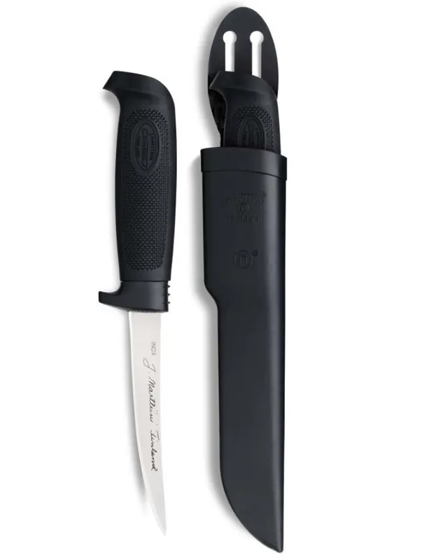 Cutit de filetat Marttiini Basic, lama 10 cm, teaca inclusa Super ofertă