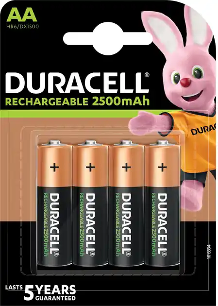 Acumulatori Duracell AA R6 2500 mAh 1.2 V Ni-MH, set 4 bucati Calitate înaltă