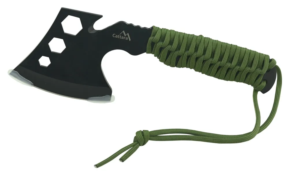 Reduceri Toporisca multifunctionala Cattara Viking 24 cm cu chei, paracord, teaca