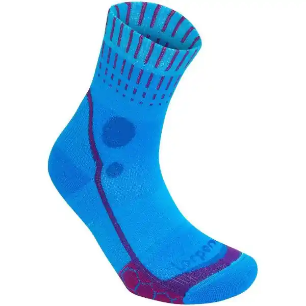 Reducere extra SOSETE DAMA LORPEN RUNNING MID CREW BRIGHT TURQUOISE/PLUM
