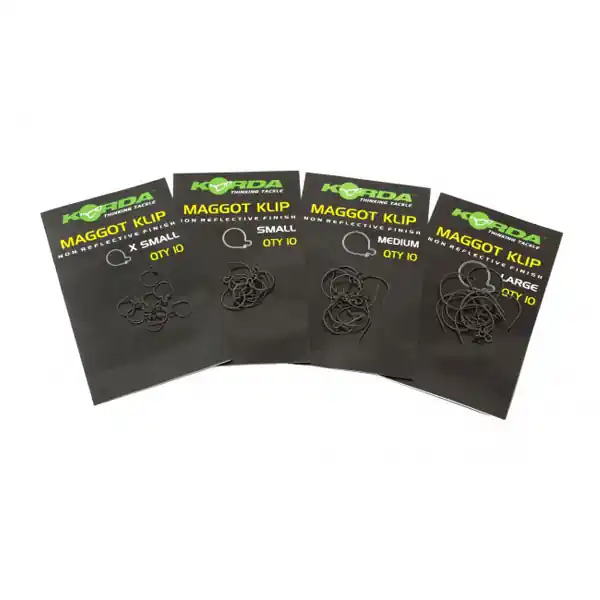 AGRAFE PESCUIT VERMUSI KORDA MAGGOT CLIP S, 10 BUC / PLIC Doar azi