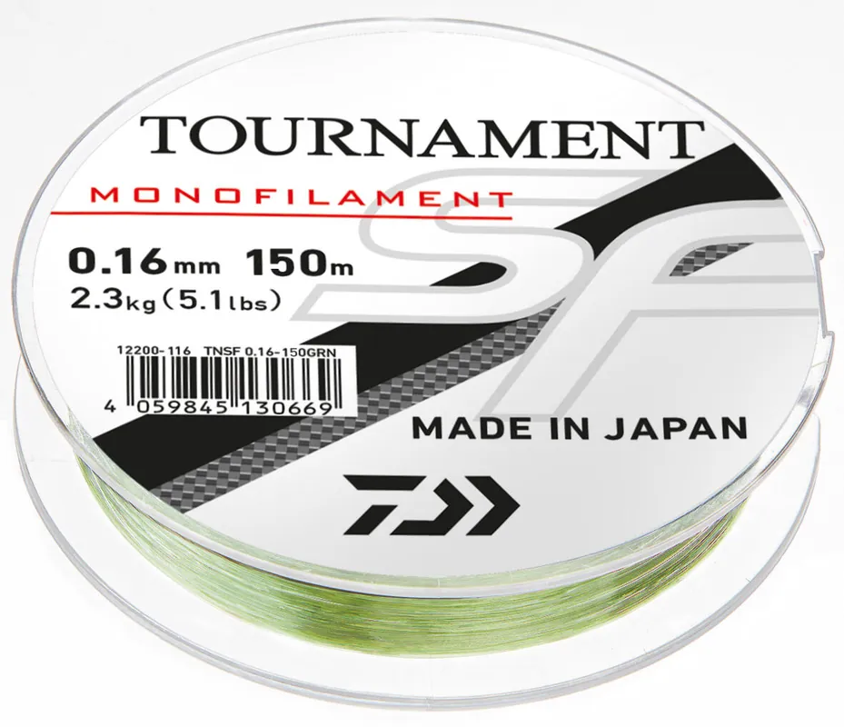 FIR MONOFILAMENT DAIWA TOURNAMENT SF SF 0,20MM/3,5KG/300M GREEN Preț promoțional