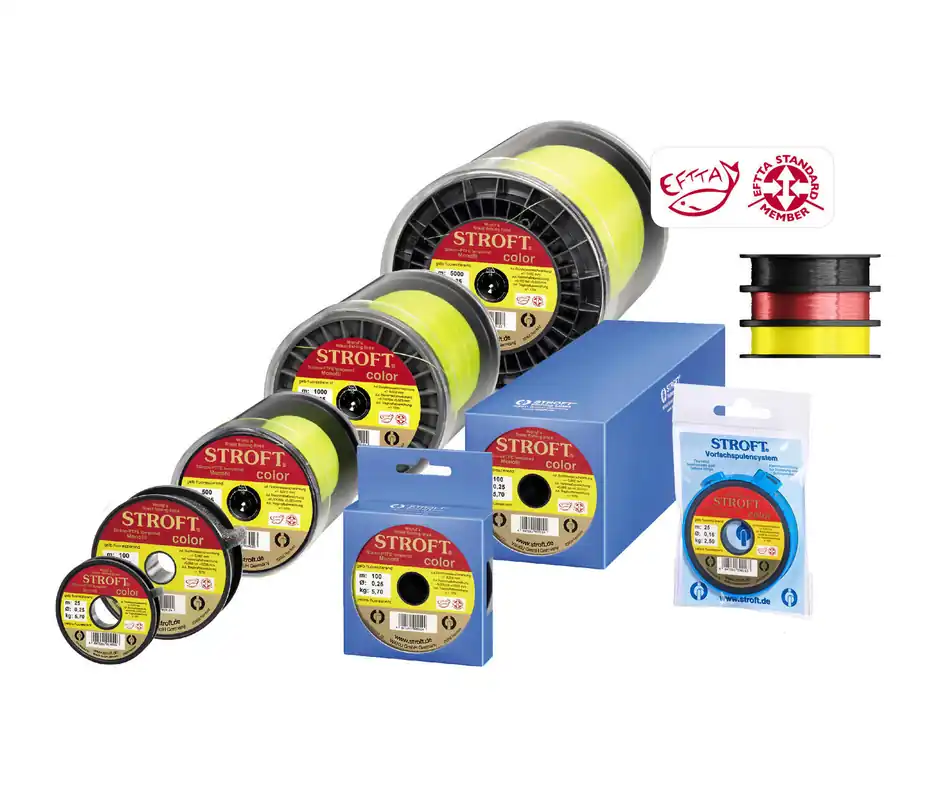 FIR MONOFILAMENT STROFT COLOR GALBEN FLUO 0.22MM/4,7KG/1000M Livrare expres