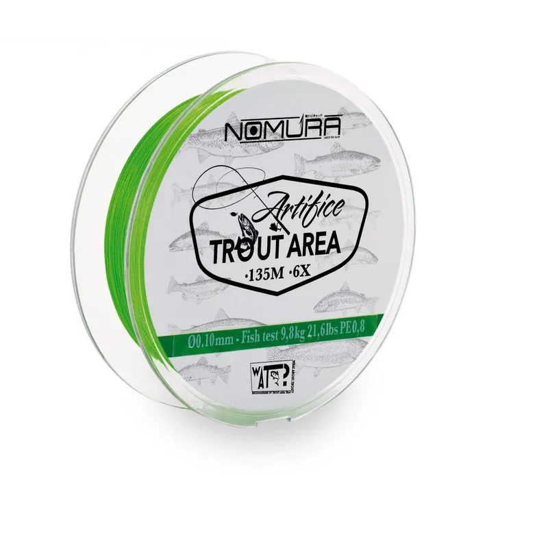 Plată securizată FIR TEXTIL NOMURA ARTIFICE TROUT AREA 6X GREEN SP 0,08MM/8,2KG/135M
