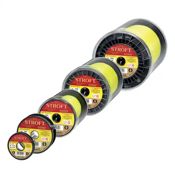 FIR MONOFILAMENT STROFT COLOR GALBEN FLUO 0.22 MM, 4.9 KG, 100 M Ofertă