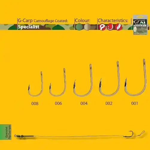Reducere specială CARLIGE GAMAKATSU G-CARP A1 STAND. SPECIAL, NR 2, 10 BUC / PLIC