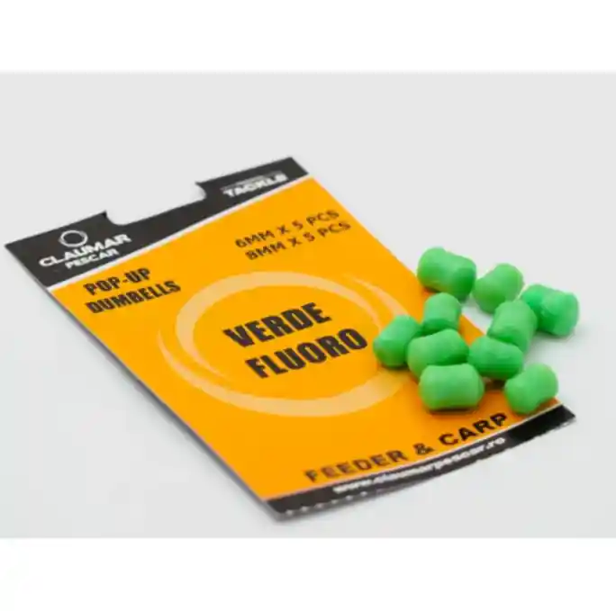 Preț promoțional POP-UP DUMBELLS VERDE FLUO 6MM/8MM