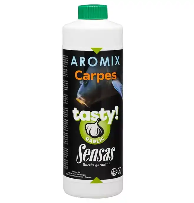 ADITIV SENSAS LICHID CARP TASTY AROMIX GARLIC, 500 ML Popular