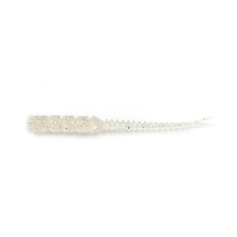 GRUB MUSTAD AJI BACHI BACHI 5 CM CLEAR RAINBOW GLITTER Retur gratuit